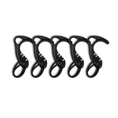 8TIMBER Gear Hook Black 5Pack Lightweight Versatile S Hook for Backpacks and Closet Storage S Carabiner Heavy Duty Alternative S Carabiner Clip S Hook for Quick and Easy Indoor or Outdoor Use
