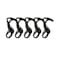 8TIMBER Gear Hook Black 5Pack Lightweight Versatile S Hook for Backpacks and Closet Storage S Carabiner Heavy Duty Alternative S Carabiner Clip S Hook for Quick and Easy Indoor or Outdoor Use