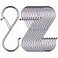 Vantasii 10 Pack S Hooks for Hanging Rustproof SShaped Hook with Safety Buckle Heavy Duty Metal S Hanging Hook for Clothes Pots Pans Kitchen Utensil Cubicle Closet Rob Bags35 inch Silvery