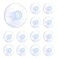 Medsuo 12pcs Suction Cup Glass Suction Pads 40mm Clear PVC Plastic Sucker Pads Without Hooks Extra Strong Suction Holder for Home Kitchen and Bathroom Window Glass Door