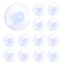 Medsuo 12pcs Suction Cup Glass Suction Pads 40mm Clear PVC Plastic Sucker Pads Without Hooks Extra Strong Suction Holder for Home Kitchen and Bathroom Window Glass Door