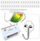 QUALIALL 40pcs Heavy Duty Adhesive Hooks for DamageFree Hanging Transparent Plastic Hangers for Ceilings and Walls