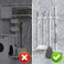 BEZOX Broom Holder 3 PCS Wall Mount Mop Organizer Gripper Selfadhesive Cleaning Suppliers Hanger Stands Rack for Bathroom Kitchen Garden Garage Organization Storage