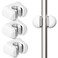 BEZOX Broom Holder 3 PCS Wall Mount Mop Organizer Gripper Selfadhesive Cleaning Suppliers Hanger Stands Rack for Bathroom Kitchen Garden Garage Organization Storage