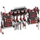 CCCEI Black Power Tool Organizer Wall Mount Large Tools and Battery Storage Rack Charging Station Individual Switches Drills Holder Garage Utility Shelves with 6FT Power Strip Gift for Men