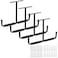 HOME RIGHT Overhead Garage Storage Rack 165 Inch Heavy Duty Ceiling Double Storage Hooks Utility Hanger for Hanging Lumber Ladder Tool Bike Other Bulky Items 4 Pack Black