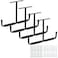 HOME RIGHT Overhead Garage Storage Rack 165 Inch Heavy Duty Ceiling Double Storage Hooks Utility Hanger for Hanging Lumber Ladder Tool Bike Other Bulky Items 4 Pack Black