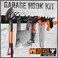 HORUSDY 64Inch Heavy Duty Garage Organization Rack 14 Packs Max Load 600LB 4 Packs Rails and 9 Adjustable Hooks Tool Organizer Rack with Heavy Double Hooks Tracks