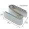 LUORNG 4pcs Wire Shelving S Hook Chrome Plating for Wire Shelf System Wire Rack Hook Silver