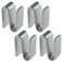 LUORNG 4pcs Wire Shelving S Hook Chrome Plating for Wire Shelf System Wire Rack Hook Silver