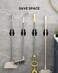 MCOMCE Broom Holder Wall Mount Black 4 Count Broom Holder Broom and Mop Organizer Wall Hanging Mop and Broom Holder Wall Mount Broom Organizer Wall Mount for Home Kitchen Garage Storage
