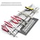 Plyworx Pliers Rack for Tool Drawer Storage Holds 32 Tools Steel Frame TripleCoated Vinyl Adjustable Organizer for Toolboxes Durable Holder for Home Garage and Professional Use