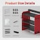 OKCHILD Power Tool Organizer Wall Mount with Charging Station Garage 4 Drill Storage Shelf with Cordless Tool Holder Heavy Duty Rack with 8 Outlet Power Strips and Hooks Gift for Men Husband 4 Layer
