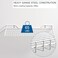 Wallmaster Heavy Duty Garage Wall Shelving 2 Pack 236x118 Metal Wire Shelves Wall Mount Mesh Storage Rack for Garage Office Basement and Kithcen max Load 65 lbs White