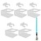 YYST Clear Light Saber Wall Mount Wall Rack Wall Holder 5 Pack