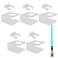 YYST Clear Light Saber Wall Mount Wall Rack Wall Holder 5 Pack