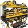 Spampur Large Power Tool Organizer Wall Mount with Charging Station 3 Layer Heavy Duty Metal Tool Storage Rack Loads 420lbs with 6 Cordless Drill Holder Utility Rack Loads with 4 Power Strip