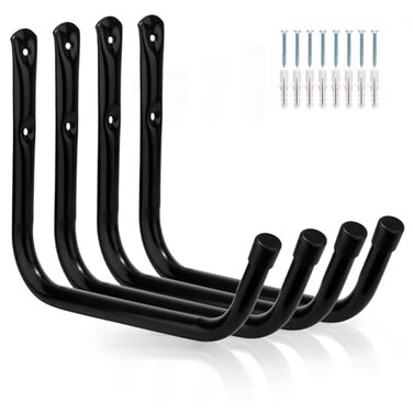 Yisunnan Heavy Duty Giant Garage Storage Hook 13 Inch Wall Mounted Utility Hanging Rack for Surfboard Ladder