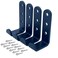 Jouray 4 Pcs Heavy Duty Steel Wall J Hooks for HangingGarage Storage Utility Hooks Garden Tool Organizer Wall Mount Hooks Small U HooksBlack M