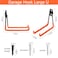 AOBEN Aoben Heavy Duty Steel Garage Storage Hooks Utility Tool Hangers and Combinable Wall Mount Hooks for Organizing Ladder Hold Chairs Heavy Tools Large U 4 Pack