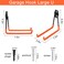 AOBEN Aoben Heavy Duty Steel Garage Storage Hooks Utility Tool Hangers and Combinable Wall Mount Hooks for Organizing Ladder Hold Chairs Heavy Tools Large U 4 Pack