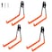 AOBEN Aoben Heavy Duty Steel Garage Storage Hooks Utility Tool Hangers and Combinable Wall Mount Hooks for Organizing Ladder Hold Chairs Heavy Tools Large U 4 Pack