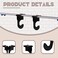 Bonsicoky 20 Pcs Metal Drop Ceiling Hooks Ceiling Hanger TBar Track Suspended Ceiling Hooks Grid Clips for Hanging Decoration Black