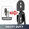 COCOYA Garage Hooks Large 2Pack Shed Storage Hanger 118 Long Heavy Duty Wall Mount Double Holder with 2 Extension Cord Storage Straps Organize Yard Utility Garden Tool Hanging Ladder Black