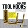 DC Cargo Mall E Track Tool Hooks 65 Deep 2 Pack Heavy Duty Black PowderCoated Steel Hangers for Garage Truck Trailer or Workshop E Track Hook Storage for Tools and Ladder