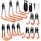 REMIAWY Garage Hooks Heavy Duty 14 Pack Steel Garage Storage Hooks Tool Hangers for Garage Wall Utility Wall Mount Garage Hooks and Hangers with Antislip Coating for Garden Tools Ladders Bulky Items