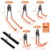 REMIAWY Garage Hooks Heavy Duty 14 Pack Steel Garage Storage Hooks Tool Hangers for Garage Wall Utility Wall Mount Garage Hooks and Hangers with Antislip Coating for Garden Tools Ladders Bulky Items