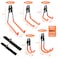 REMIAWY Garage Hooks Heavy Duty 14 Pack Steel Garage Storage Hooks Tool Hangers for Garage Wall Utility Wall Mount Garage Hooks and Hangers with Antislip Coating for Garden Tools Ladders Bulky Items