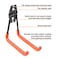 REMIAWY Garage Hooks Heavy Duty 14 Pack Steel Garage Storage Hooks Tool Hangers for Garage Wall Utility Wall Mount Garage Hooks and Hangers with Antislip Coating for Garden Tools Ladders Bulky Items