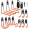 REMIAWY Garage Hooks Heavy Duty 14 Pack Steel Garage Storage Hooks Tool Hangers for Garage Wall Utility Wall Mount Garage Hooks and Hangers with Antislip Coating for Garden Tools Ladders Bulky Items