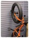 HandiWall Fat Tire Bike Hook with Locking Bracket for Bicycle Storage on Garage Slatwall Panels