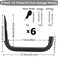 Heavdace 6 Pack Garage Storage Hooks Heavy Duty 127Inch Wall Mount Storage Utility Hanger