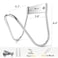 JBscoop Garden Hose Holder Stainless Steel Small Wall Mount Garden Hose Hook Ideal for Water Air Hydraulic Hose Ropes Extension Cords Heavy Duty Rust Proof Set of 2