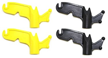 JSP Manufacturing Black Yellow Plastic Utility Handy Hook Screw on Pole Attachment Hook 2 Kit