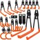 Kodreat 18 Pack Garage Hooks Heavy Duty AntiSlip Coating Garage Storage Hooks for Hanging BikeLadderGarden ToolsHose