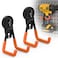 Laowu Large Magnetic Hooks Heavy Duty Extra Strong Magnetic Garage Hooks Big NdFeB Industrial Magnet Hooks Magnetic Utility Storage Holder Organization with AntiSlip Coating for Hanging Garden Tool 2