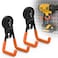 Laowu Large Magnetic Hooks Heavy Duty Extra Strong Magnetic Garage Hooks Big NdFeB Industrial Magnet Hooks Magnetic Utility Storage Holder Organization with AntiSlip Coating for Hanging Garden Tool 2