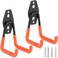 LUPYJI 2 Pack Heavy Duty Garage Hooks Storage Organizer Wall Mount Power and Garden Tool Hangers for Hanging Ladders Ropes Hose Bulk Items