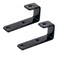 MDPLY 2 Pack Bunk Bed Ladder Hook Inside 1 Kids Bed Replacement Hardware Black PVC Metal Loft Bed Ladders Hooks CamperRv Bunk Ladder Brackets with 2 Size Screws 2Pack Black