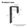MDPLY 2 Pack Bunk Bed Ladder Hook Inside 1 Kids Bed Replacement Hardware Black PVC Metal Loft Bed Ladders Hooks CamperRv Bunk Ladder Brackets with 2 Size Screws 2Pack Black