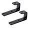 MDPLY 2 Pack Bunk Bed Ladder Hook Inside 1 Kids Bed Replacement Hardware Black PVC Metal Loft Bed Ladders Hooks CamperRv Bunk Ladder Brackets with 2 Size Screws 2Pack Black
