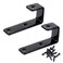 MDPLY 8 Pack Bunk Bed Ladder Hooks Inside Width 1 Vinyl Coated Iron Heavy Duty J Hook Brackets for Bed Decoration Tool with 2 Size Mounting Screws 275 Length x 13 Width 8 Pcak Black