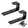 MDPLY 8 Pack Bunk Bed Ladder Hooks Inside Width 1 Vinyl Coated Iron Heavy Duty J Hook Brackets for Bed Decoration Tool with 2 Size Mounting Screws 275 Length x 13 Width 8 Pcak Black