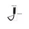 mkki Telescoping Ladder Hanger Garage Wall Hooks Folding Step Stool Hook Wall Mount Hanger Organizer for Ladders Utility Hooks for Garage Tool Organizers and Storage 2Pcs