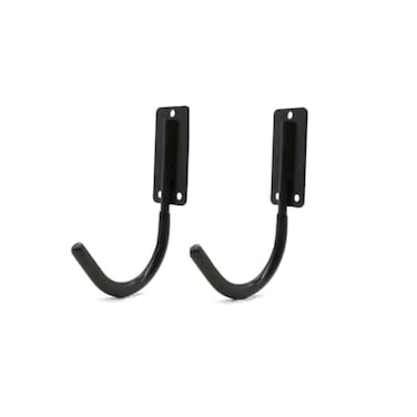 mkki Telescoping Ladder Hanger Garage Wall Hooks Folding Step Stool Hook Wall Mount Hanger Organizer for Ladders Utility Hooks for Garage Tool Organizers and Storage 2Pcs