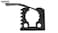 SINOKING Shovel Mount Rubber Clamp for Securing Equipment from 114 to 138 in diameter for Home Garage Boat RV ATV OffRoad
